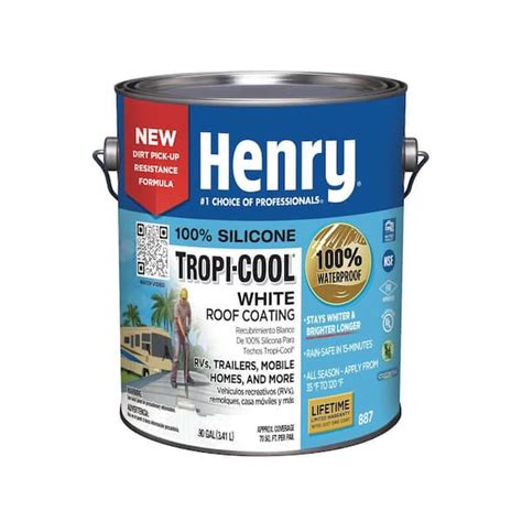 Henry 887 tropi-cool white 4.75 gal  Exclusive $ 349